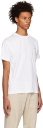 Stone Island White Embroidered T-Shirt