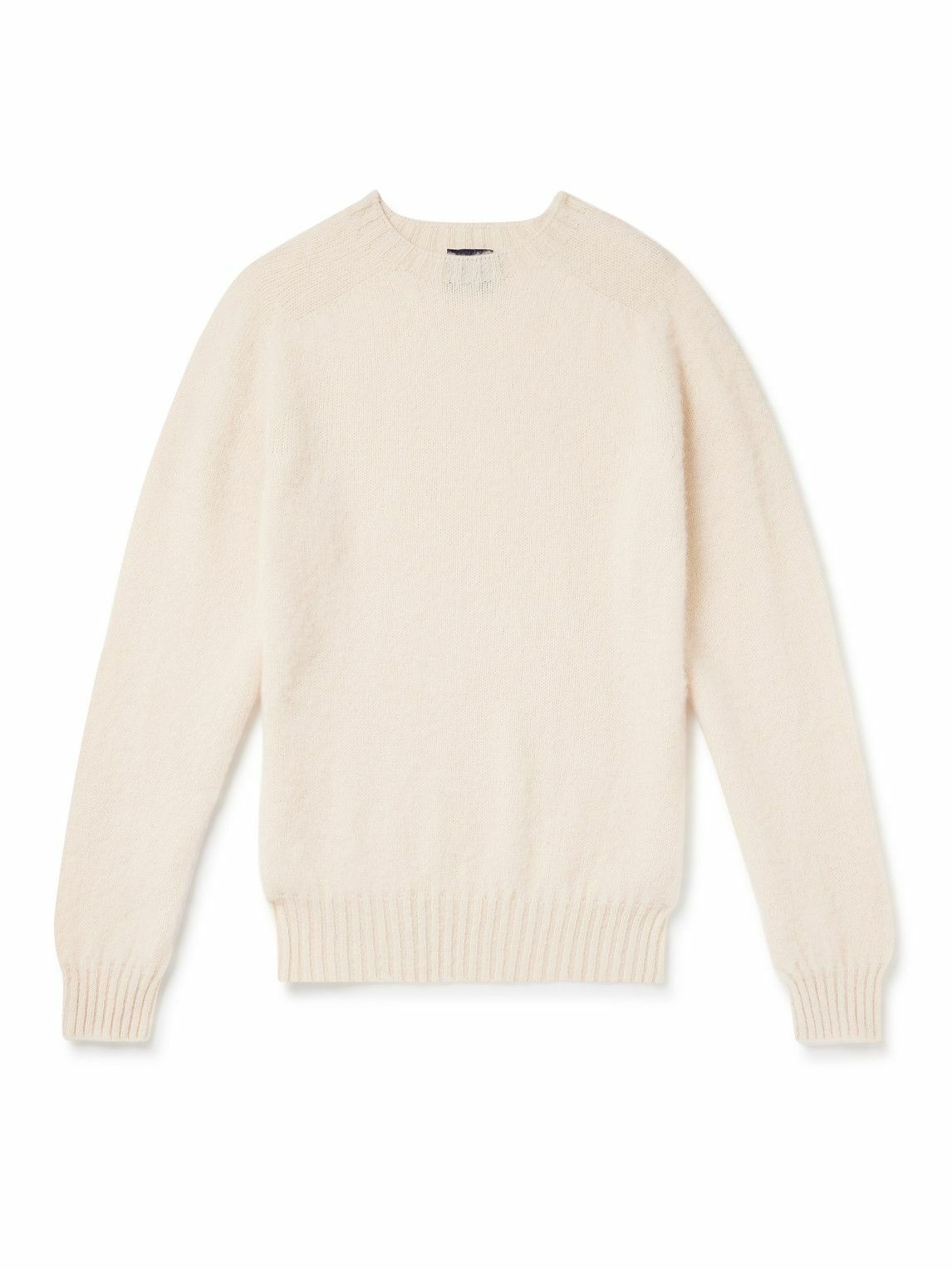 Photo: Drake's - Brushed Shetland Wool Sweater - Neutrals