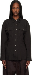 Studio Nicholson Brown Krauss Shirt
