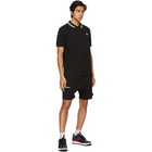 AAPE by A Bathing Ape Black Pique One Point Polo