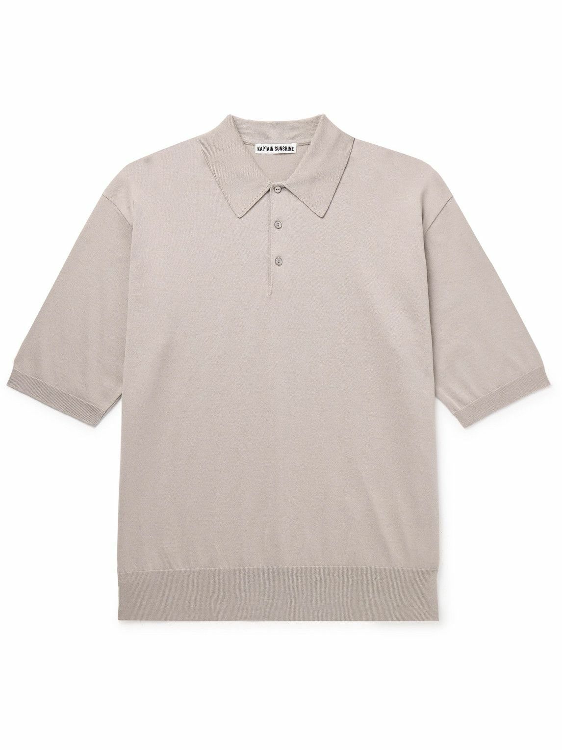 Kaptain Sunshine - Cotton Polo Shirt - Brown Kaptain Sunshine