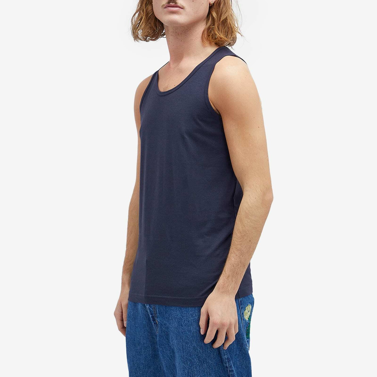 【COMME DES GARCONS】SHIRT SUNSPEL VEST Comme des Garçons SHIRT Men's x Sunspel Vest in Navy Comme