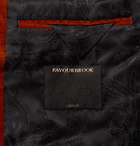 Favourbrook - Newport Slim-Fit Cotton-Blend Velvet Tuxedo Jacket - Orange