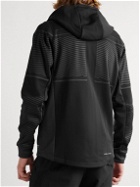 Nike Training - Pro Striped Two-Tone Therma-FIT Zip-Up Hoodie - Black