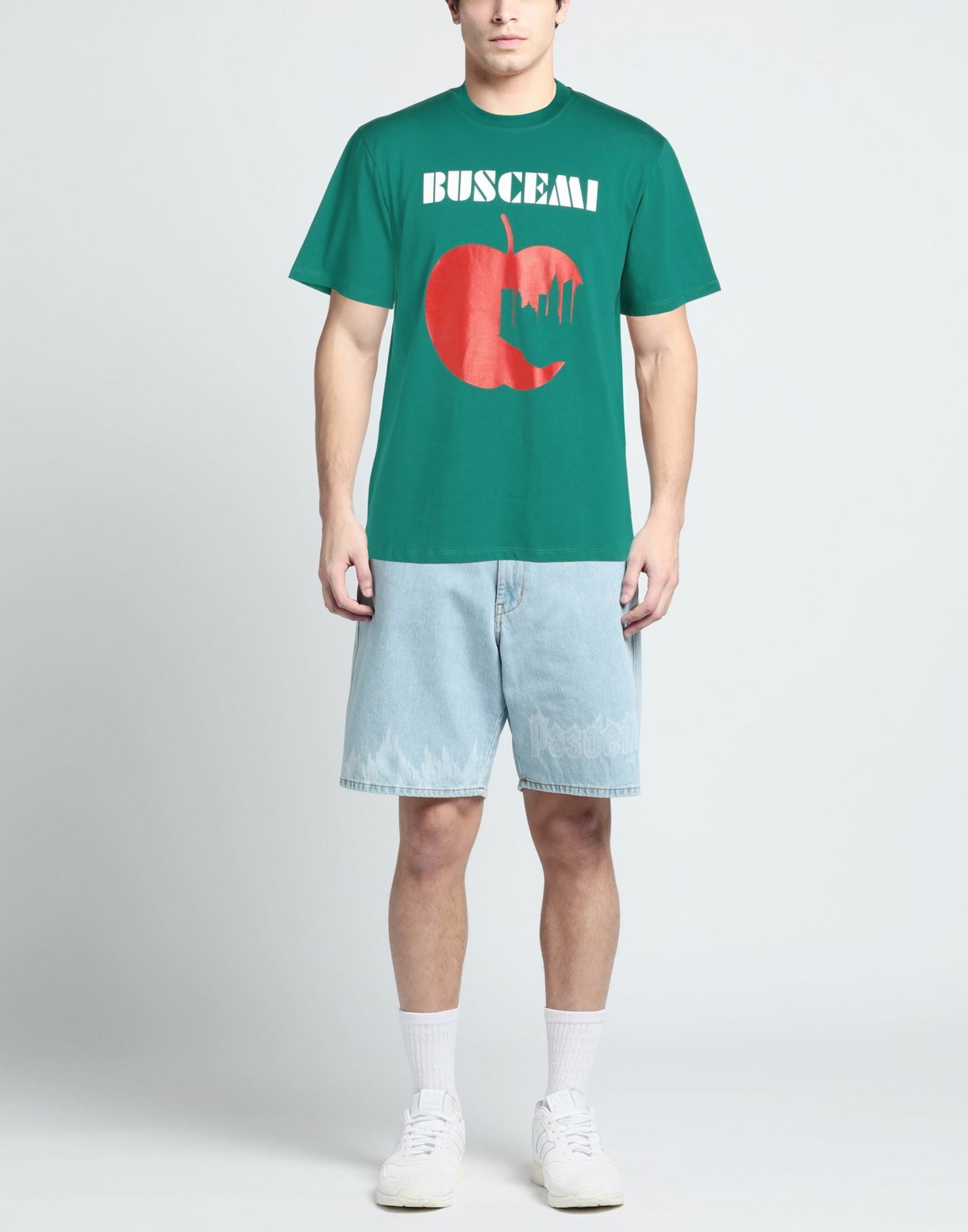 Buscemi Mens T-shirt Emerald in Green