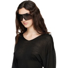 Rick Owens Black Shielding Sunglasses