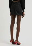 Alexanderwang.t Underwear-effect Denim Mini Skirt Black