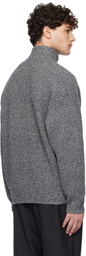 YLÈVE Gray Wool & Cashmere Sweater