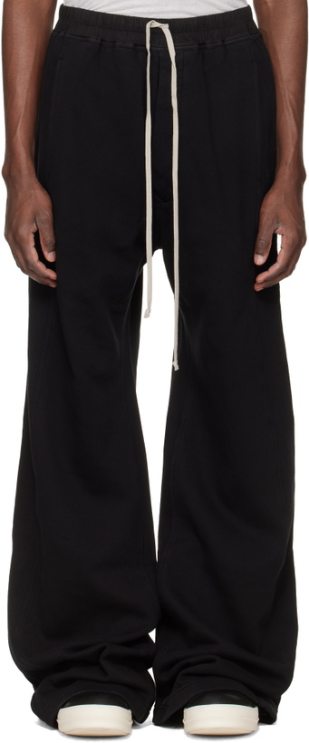Photo: Rick Owens DRKSHDW Black Temple Wide Pusher Sweatpants