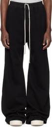 Rick Owens DRKSHDW Black Temple Wide Pusher Sweatpants