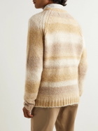 NN07 - Striped Knitted Sweater - Brown