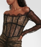 Rasario Corset lace maxi gown