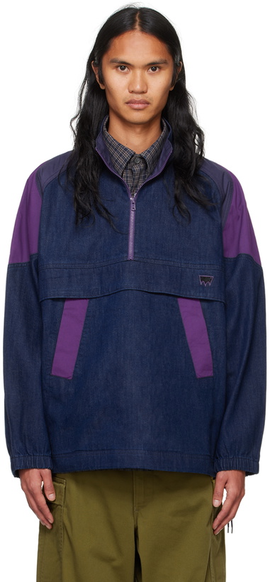 Photo: Levi's Navy & Purple Skateboarding Sport Denim Jacket