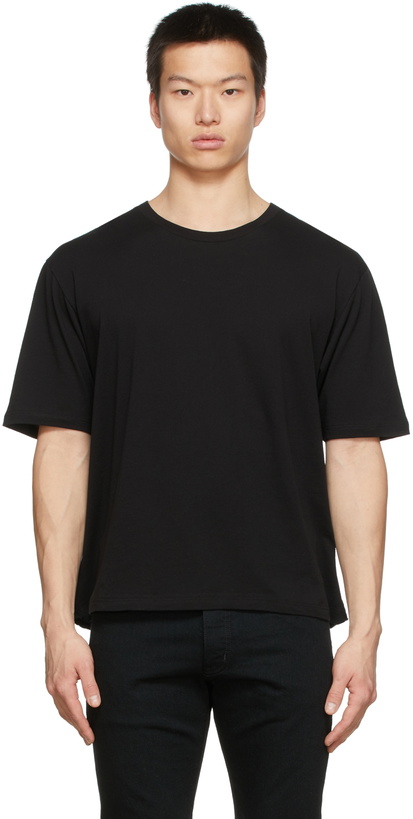 Photo: Saint Laurent Black Cotton T-Shirt