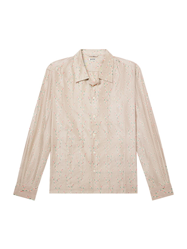 Photo: BODE - Sagebrush Printed Silk-Satin Shirt - Neutrals