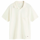 Universal Works Men's Pique Vacation Polo in Ecru