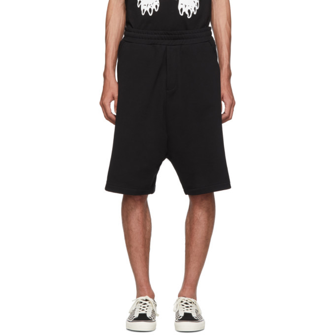 VIP【関税送料無料】希少 ALEXANDER MCQUEEN BLACK SHORTS Alexander Mcqueen Shorts with logo - Black - Men