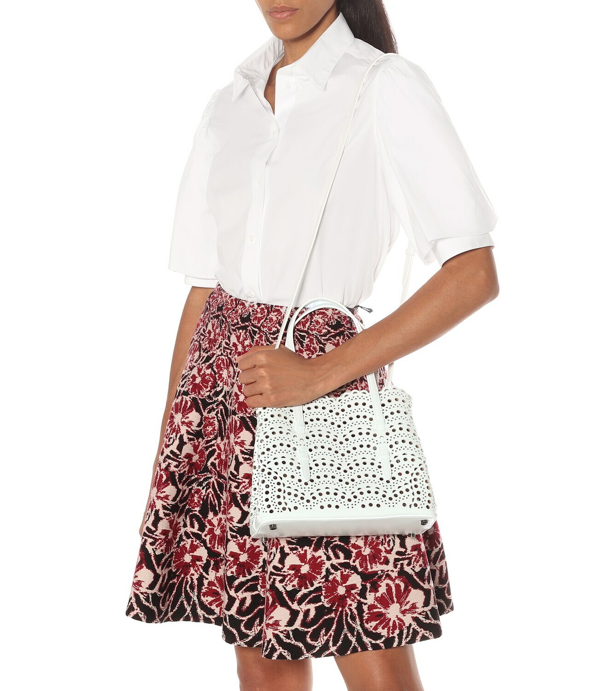 Alaïa Le Mina 25 Vienne Wave leather tote bag