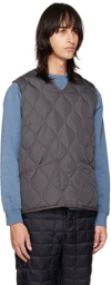 TAION Gray Two-Way Military Down Vest