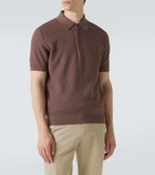 Brioni Cotton, silk, and cashmere polo shirt