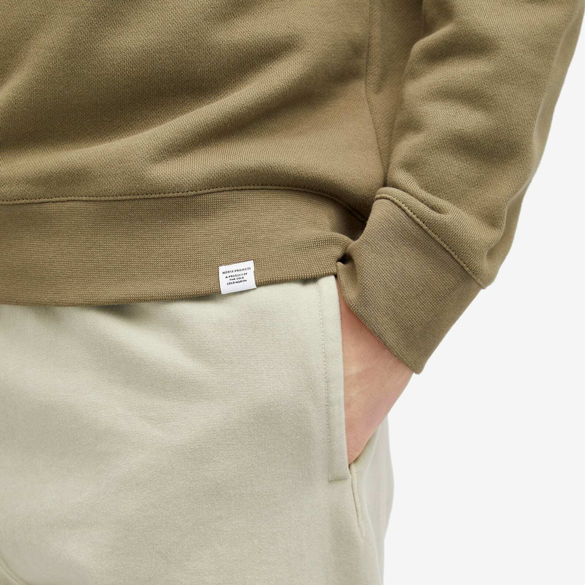 【関税込み】NORSE PROJECTS カーキ Vagn スウェットシャツ Norse Projects Vagn Classic Crewneck Sweatshirt - Ivy Green