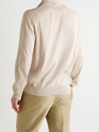 LORO PIANA - Knitted Cotton Polo Shirt - Neutrals - XXL