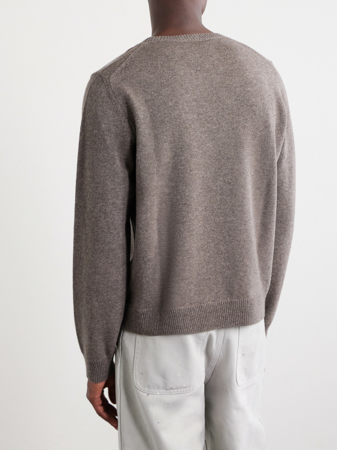 Maison Margiela - Fused Brushed Virgin Wool Sweater - Neutrals