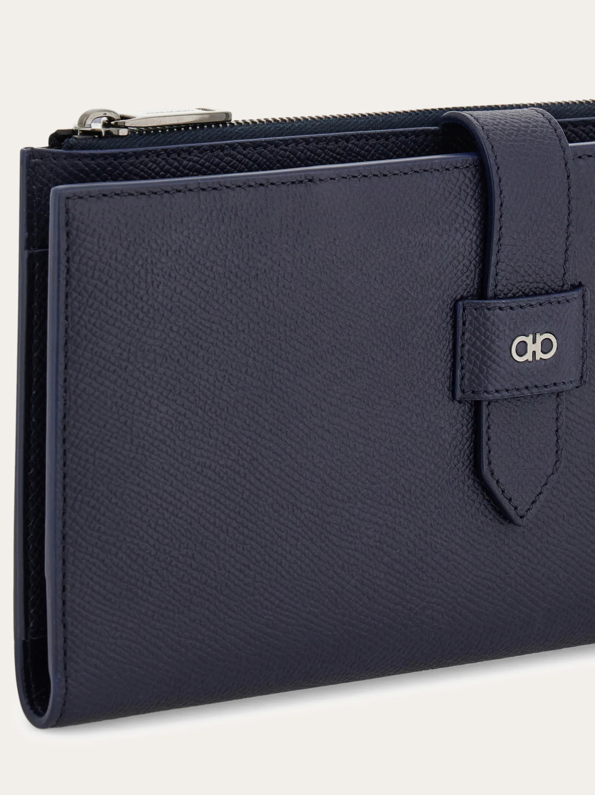 Ferragamo Mens Gancini document holder in Blue