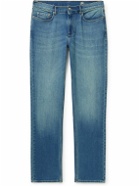Faherty - Terry Slim-Fit Cotton-Blend Trousers - Blue