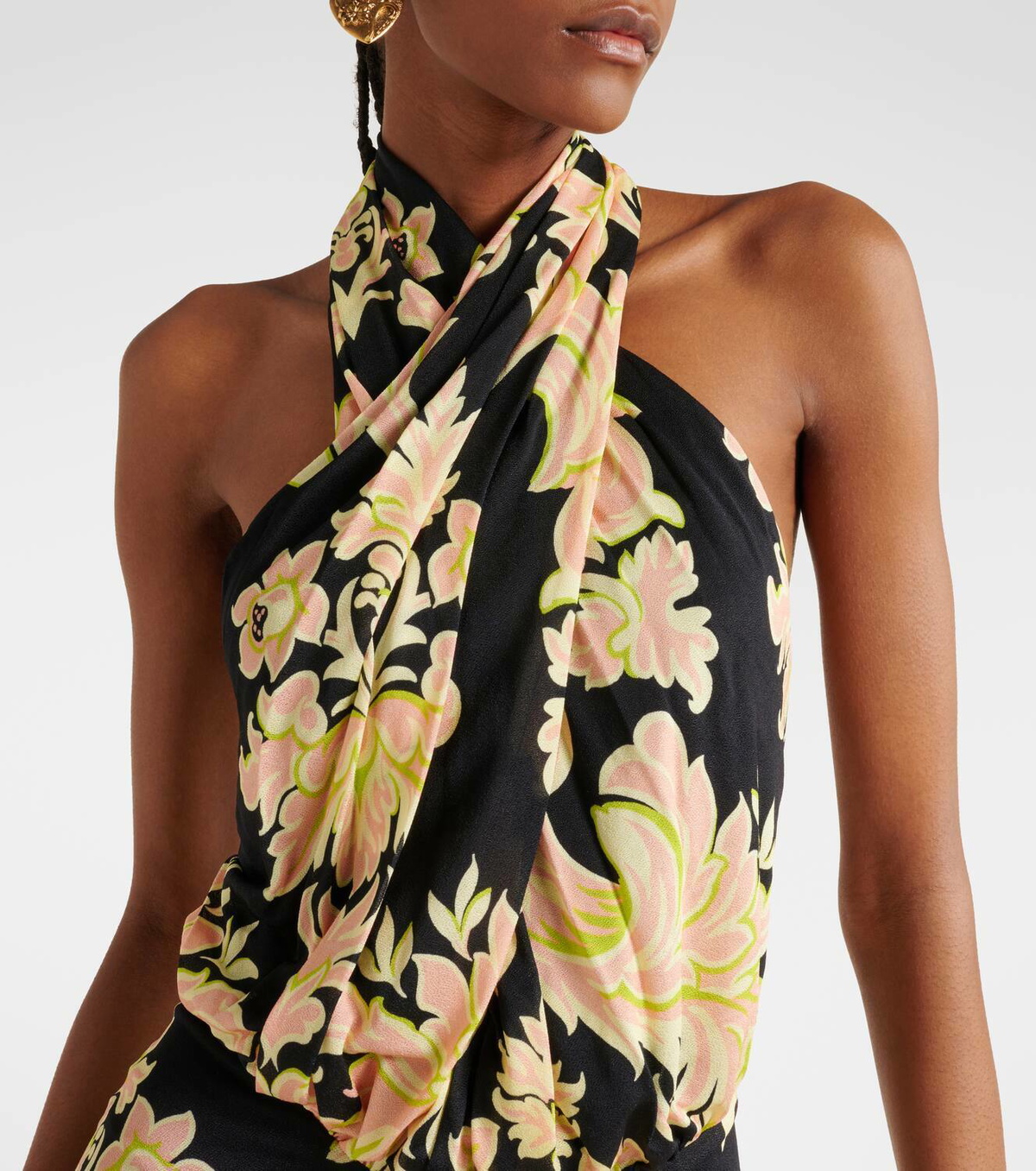 Etro Halterneck printed maxi dress Etro