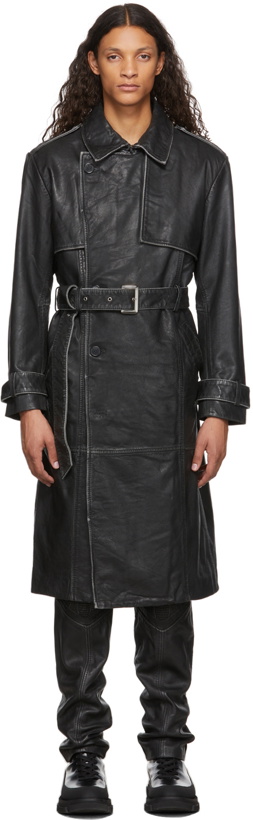 Photo: Han Kjobenhavn Black Leather Trench Coat