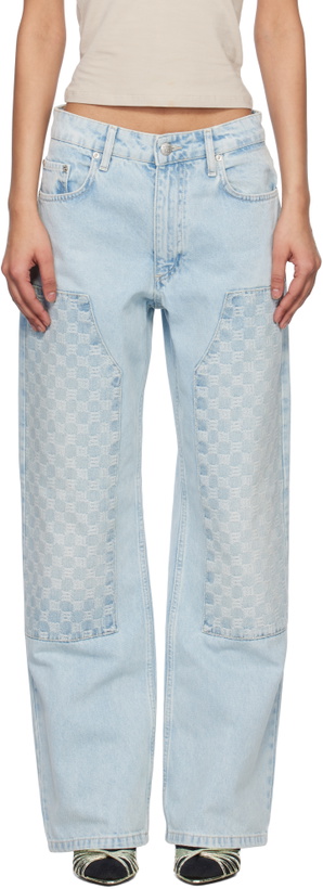 Photo: MISBHV Blue Monogram Carpenter Jeans
