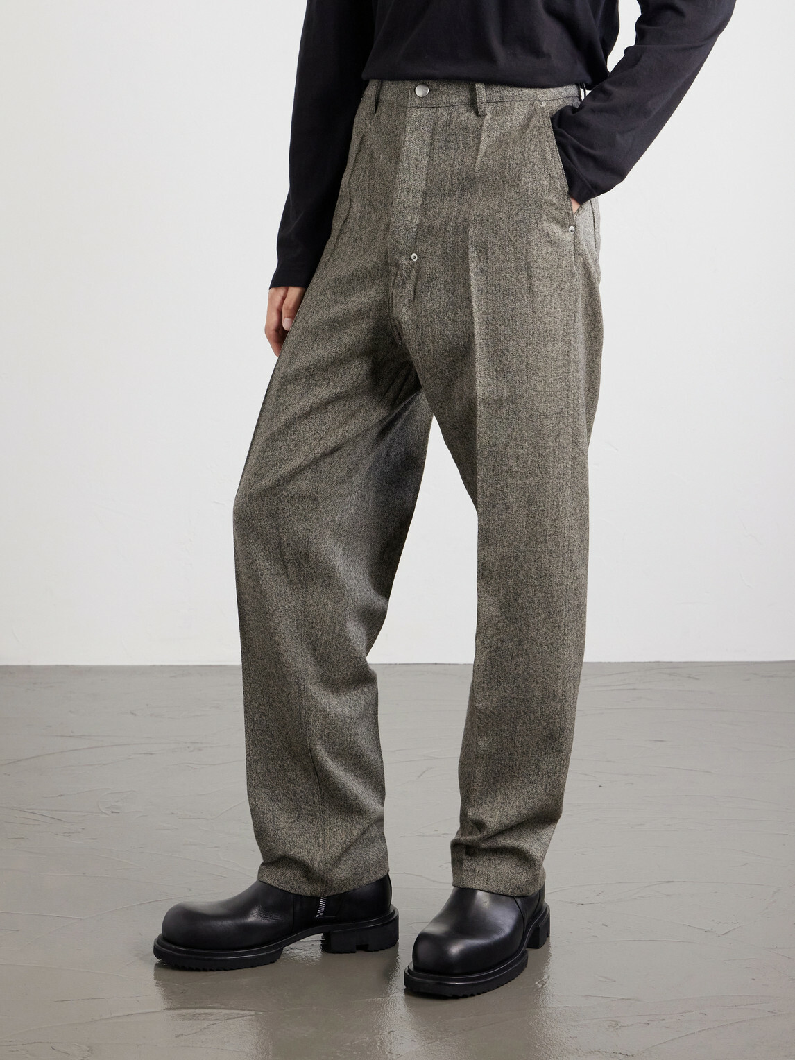 Rick Owens - Joris Cotton-Blend Twill Trousers - Green