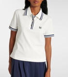 Tory Sport Cotton-blend piqué polo shirt