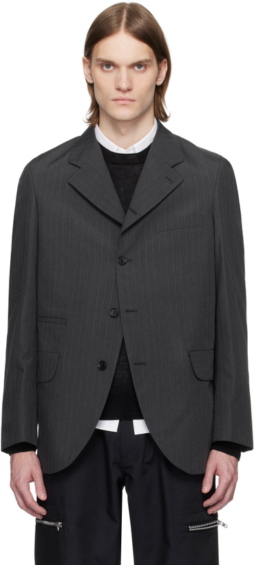 Photo: Comme des Garçons Homme Deux Gray Dobby Blazer
