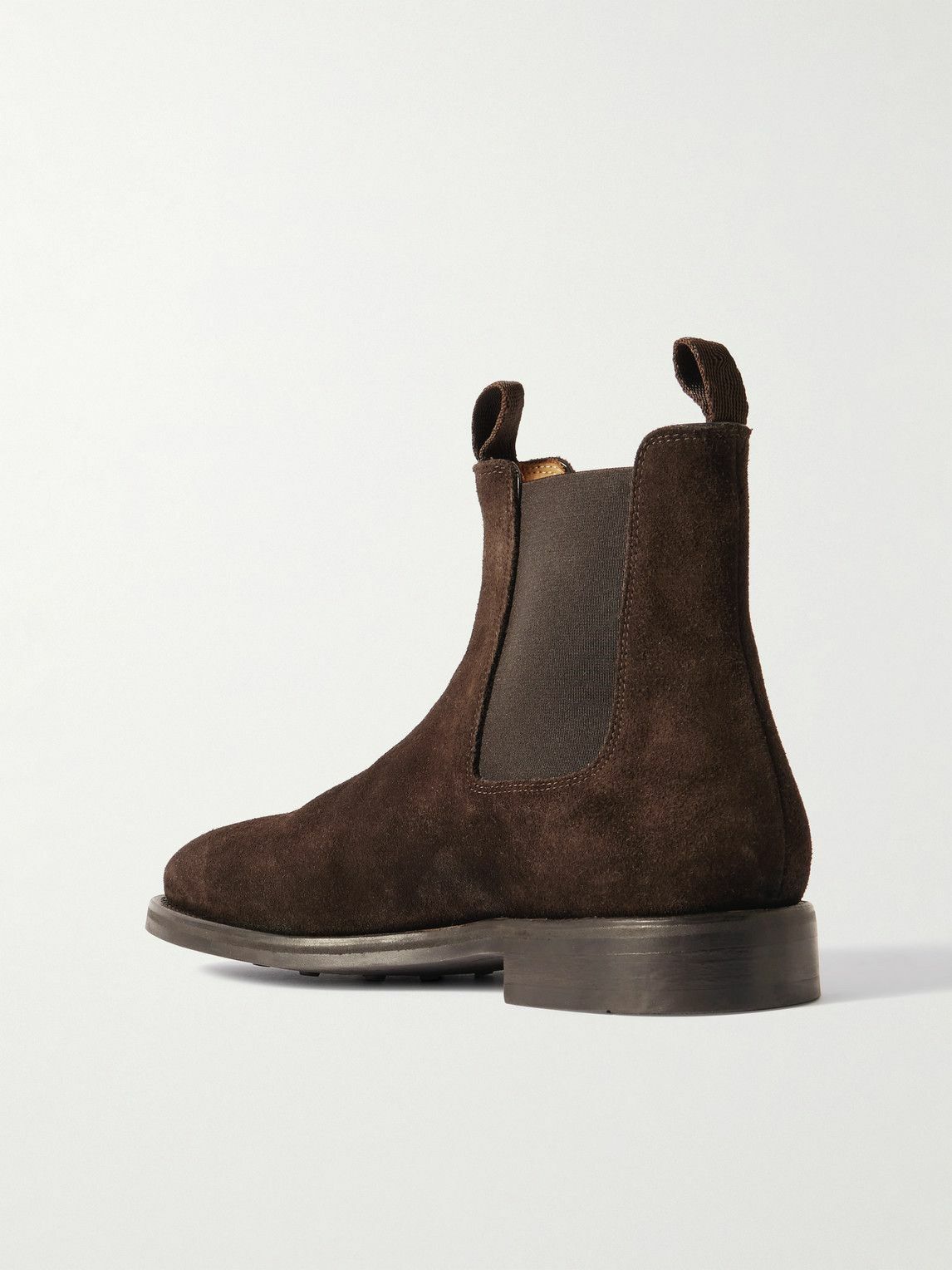 MORJAS - Suede Chelsea Boots - Brown