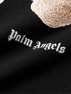 Palm Angels - Logo-Print Cotton-Jersey T-Shirt - Black