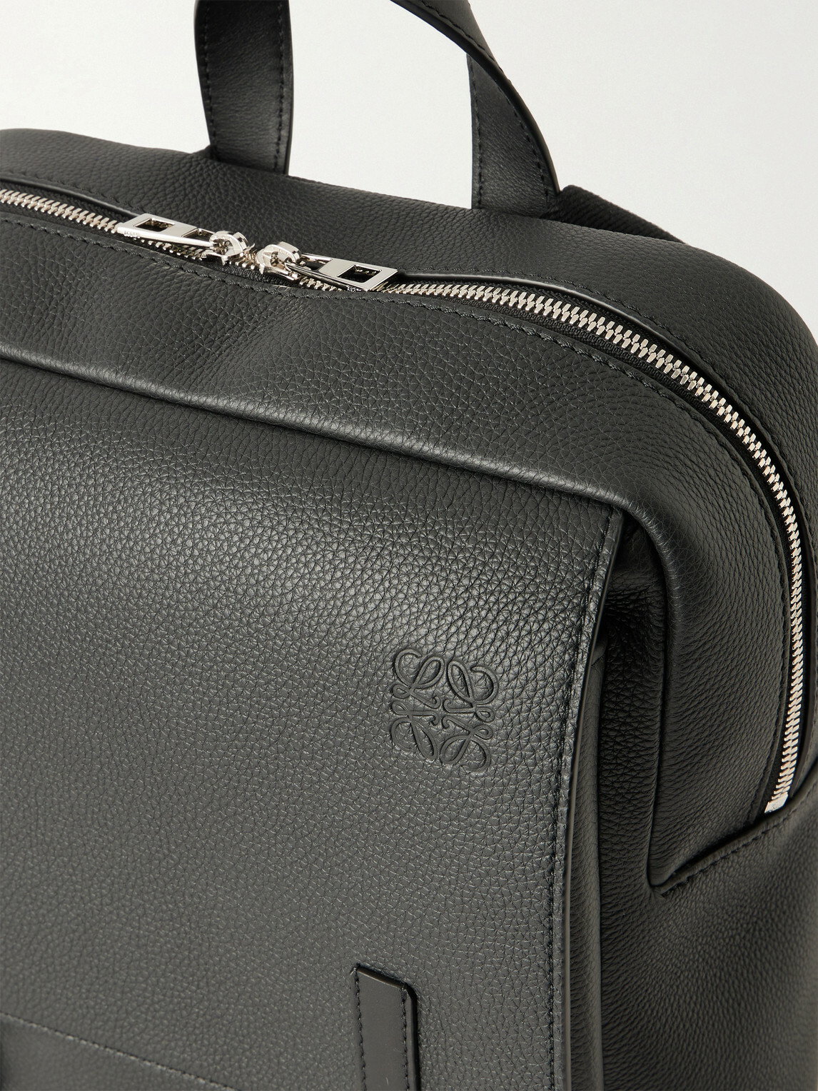 LOEWE - Military Full-Grain Leather Backpack