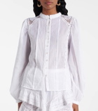 Marant Etoile Greicy open-knit cotton blouse