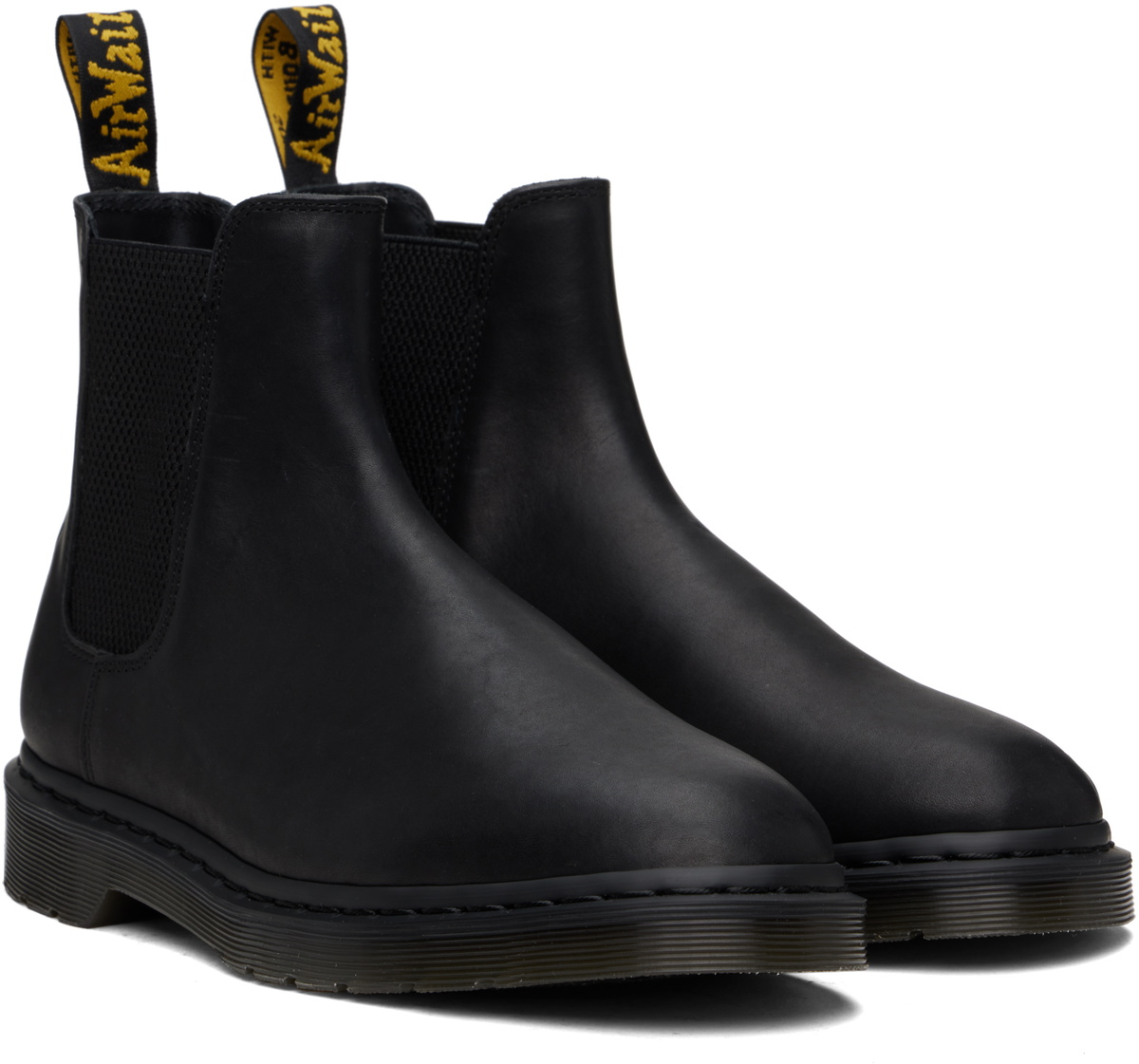Dr. Martens Black Graeme Analine Leather Chelsea Boots