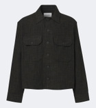 Studio Nicholson Kelver striped cotton and wool-blend jacket