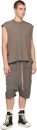 Rick Owens DRKSHDW Gray Tower Creatch Cargo Shorts