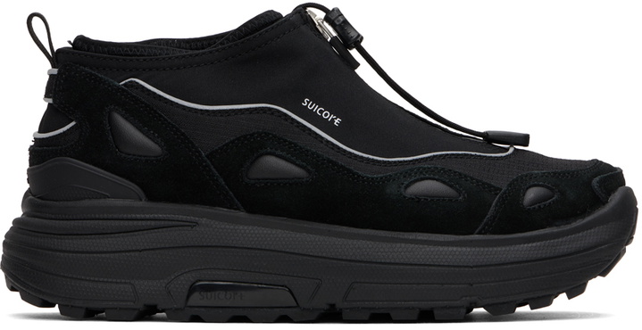 Photo: SUICOKE Black AKK-ZIP Sneakers