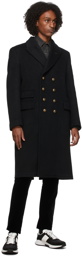 TOM FORD Black Splittable Double Breasted Coat