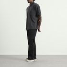 Nanamica Men's Snap Polo Shirt in Charcoal