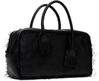 Y's Black Asymmetric Boston Bag