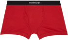 TOM FORD Red Classic Fit Boxer Briefs