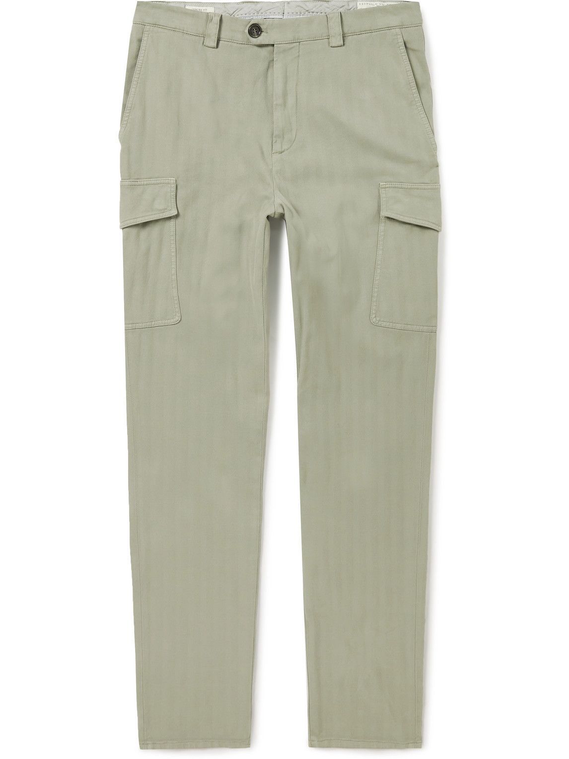 パンツ BRUNELLO CUCINELLI FW25 Cargo pants (MPW07P8979 C054) Brunello Cucinelli Men's Pleated Drawstring Cargo Pants