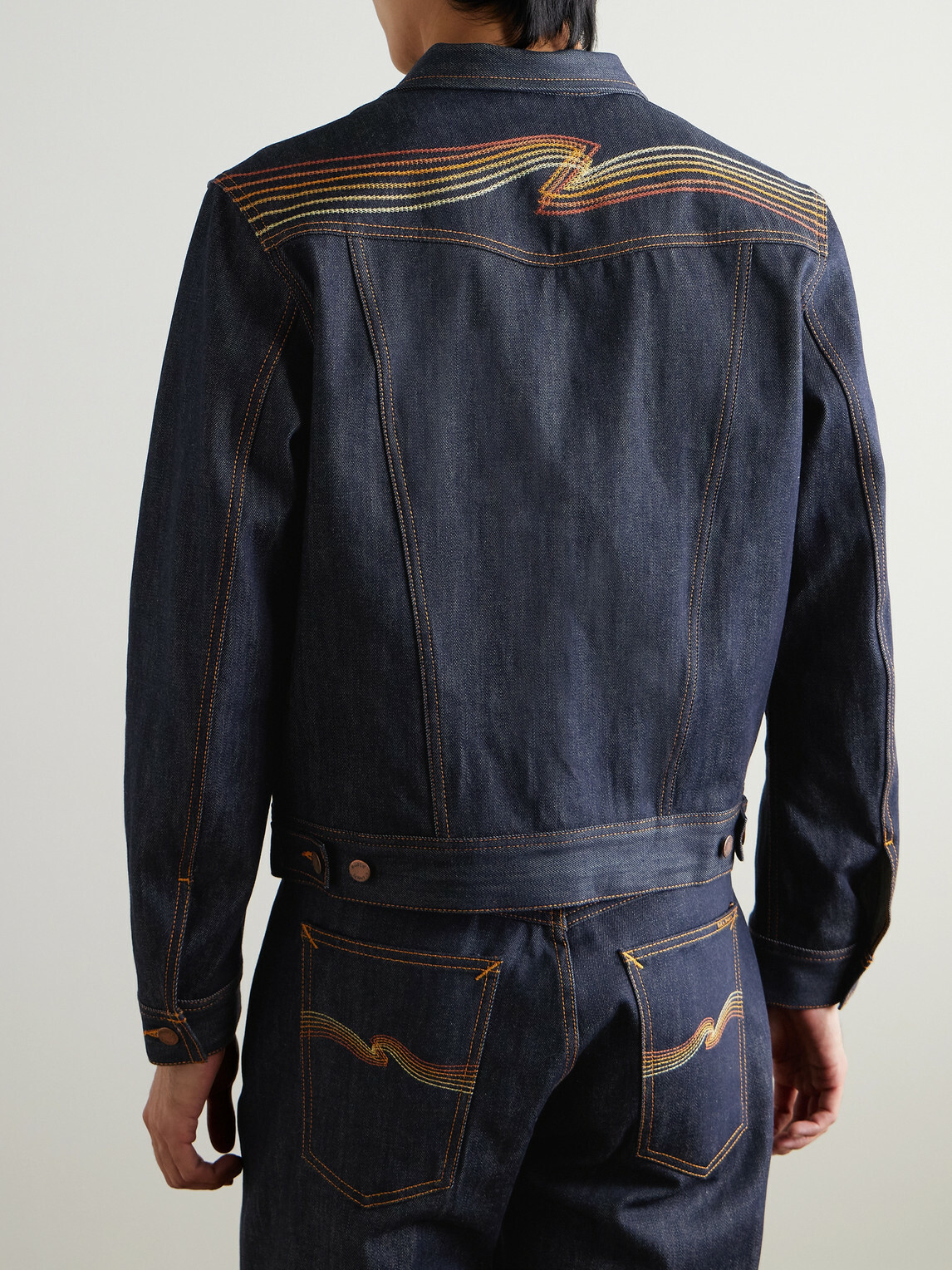 Nudie Jeans - Conny Embroidered Organic Denim Jacket - Blue