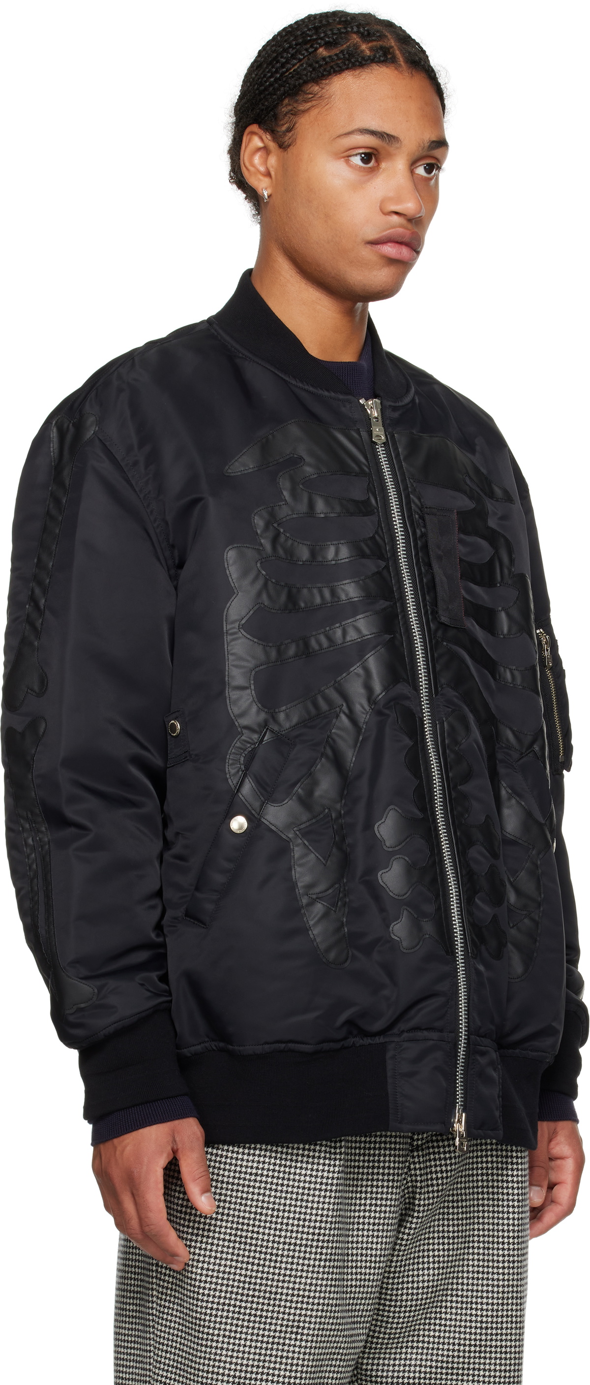 TAKAHIROMIYASHITA TheSoloist. Black Flight Bomber Jacket
